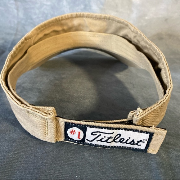 Titleist Footjoy FJ Visor Hat Cap Pro V1 Adjustable Hook & Loop Navy Golf - Picture 3 of 7